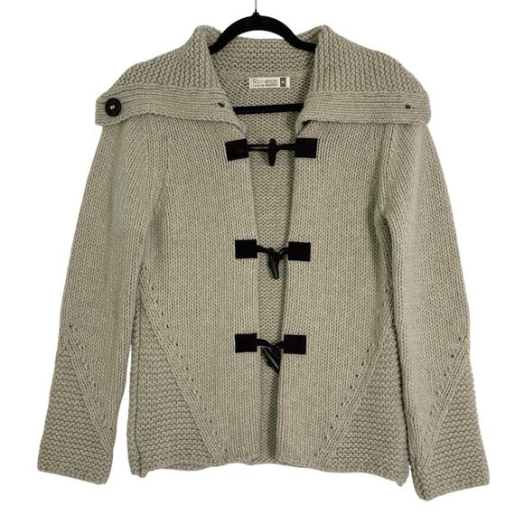 Fisherman Out of Ireland Women’s Sweater Sz M Toggle Cardigan 100% wool Irish - Picture 1 of 11